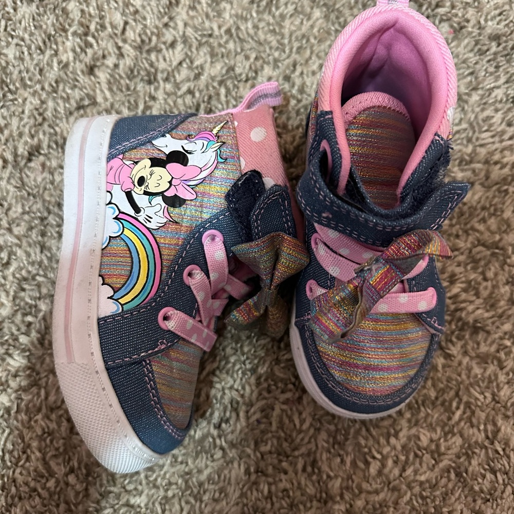 Disney Kids' Rainbow Sneakers - Pink and Blue